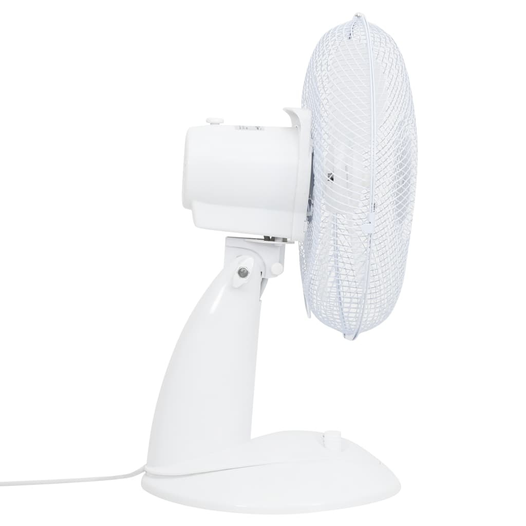 vidaXL Tafelventilator 3 snelheden 40 W 30 cm wit