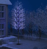 VidaXL Kerstboom 2000 LED's blauw licht kersenbloesem 500 cm