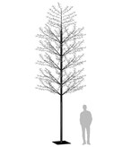VidaXL Kerstboom 2000 LED's koudwit licht kersenbloesem 500 cm