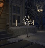 vidaXL Kerstboom 120 LED's warmwit licht kersenbloesem 150 cm