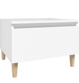 VidaXL Bijzettafel 50x46x35 cm bewerkt hout wit