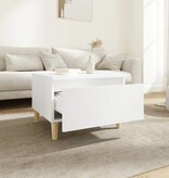 VidaXL Bijzettafel 50x46x35 cm bewerkt hout wit