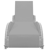 VidaXL Ligbed met kussen poly rattan antraciet