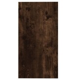 VidaXL Bijzettafel 50x26x50 cm bewerkt hout gerookt eikenkleurig