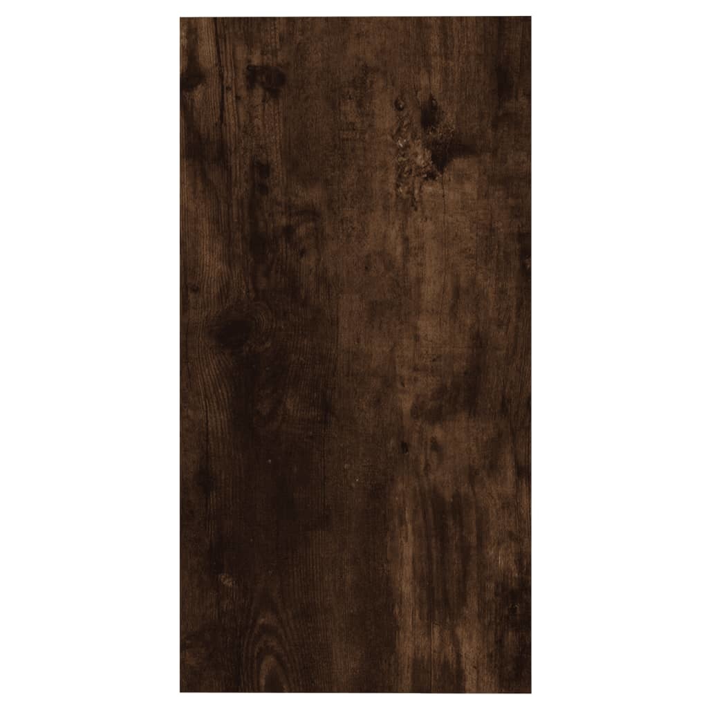 VidaXL Bijzettafel 50x26x50 cm bewerkt hout gerookt eikenkleurig