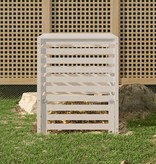 VidaXL Compostbak 82,5x82,5x99,5 cm massief grenenhout wit