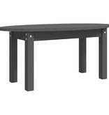 VidaXL Salontafel 80x40x35 cm massief grenenhout grijs