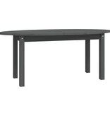 VidaXL Salontafel 110x55x45 cm massief grenenhout grijs