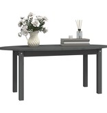 VidaXL Salontafel 110x55x45 cm massief grenenhout grijs