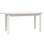 VidaXL Salontafel 110x55x45 cm massief grenenhout wit