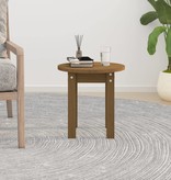 VidaXL Salontafel Ø 35x35 cm massief grenenhout honingbruin