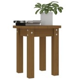 VidaXL Salontafel Ø 35x35 cm massief grenenhout honingbruin