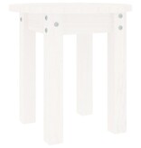 VidaXL Salontafel Ø 35x35 cm massief grenenhout wit