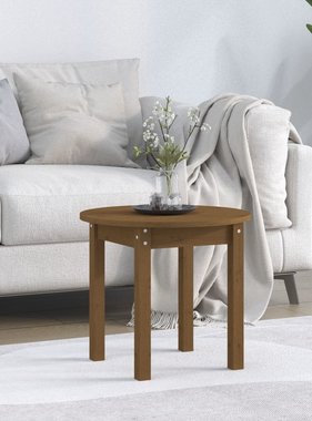 VidaXL Salontafel Ø 45x40 cm massief grenenhout honingbruin