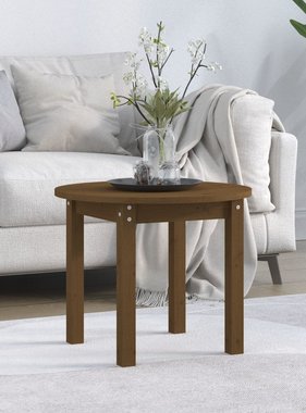 VidaXL Salontafel Ø 55x45 cm massief grenenhout honingbruin