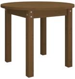 vidaXL Salontafel Ø 55x45 cm massief grenenhout honingbruin