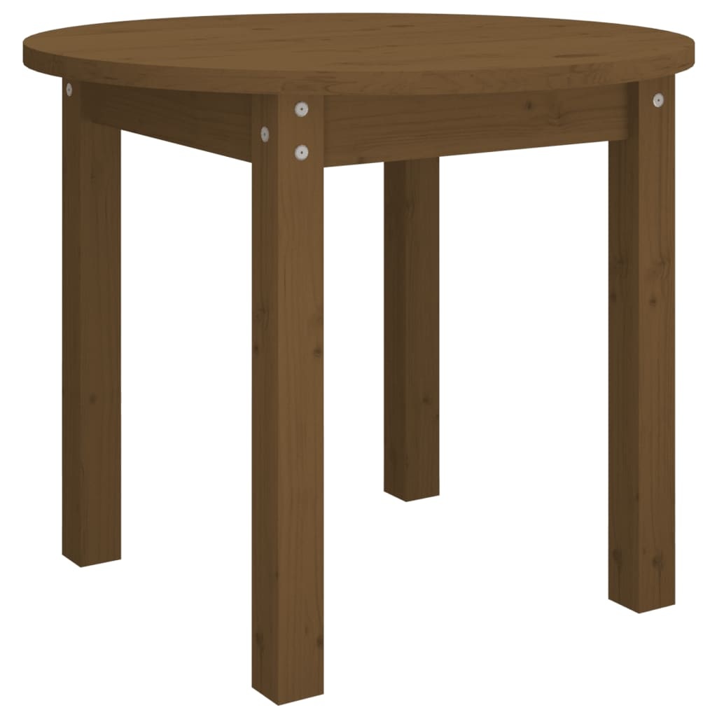 VidaXL Salontafel Ø 55x45 cm massief grenenhout honingbruin
