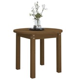 VidaXL Salontafel Ø 55x45 cm massief grenenhout honingbruin