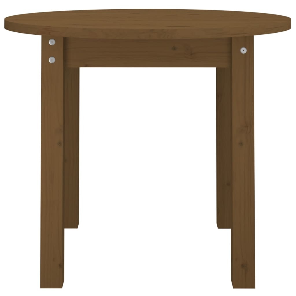 VidaXL Salontafel Ø 55x45 cm massief grenenhout honingbruin