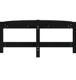VidaXL Salontafel 87x48x35 cm massief grenenhout zwart