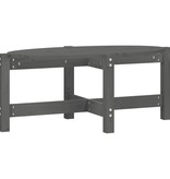 VidaXL Salontafel 87x48x35 cm massief grenenhout grijs