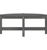 VidaXL Salontafel 87x48x35 cm massief grenenhout grijs