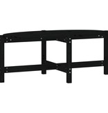 VidaXL Salontafel 118x63x45 cm massief grenenhout zwart
