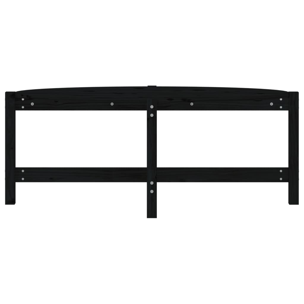 VidaXL Salontafel 118x63x45 cm massief grenenhout zwart