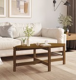 VidaXL Salontafel 118x63x45 cm massief grenenhout honingbruin