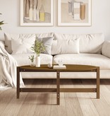 VidaXL Salontafel 118x63x45 cm massief grenenhout honingbruin