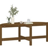 vidaXL Salontafel 118x63x45 cm massief grenenhout honingbruin