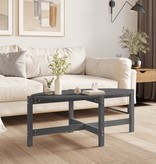 VidaXL Salontafel 118x63x45 cm massief grenenhout grijs