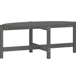 VidaXL Salontafel 118x63x45 cm massief grenenhout grijs