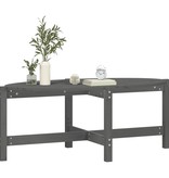 VidaXL Salontafel 118x63x45 cm massief grenenhout grijs