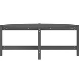 VidaXL Salontafel 118x63x45 cm massief grenenhout grijs