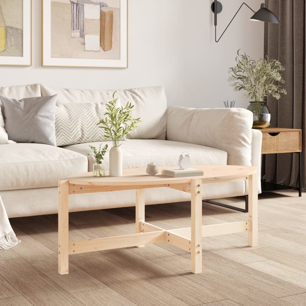 VidaXL Salontafel 118x63x45 cm massief grenenhout
