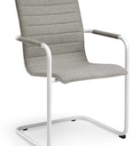 Vergaderstoel Design wit of zwart Frame