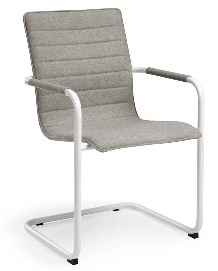 Vergaderstoel Design wit of zwart Frame