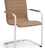 Vergaderstoel Design wit of zwart Frame