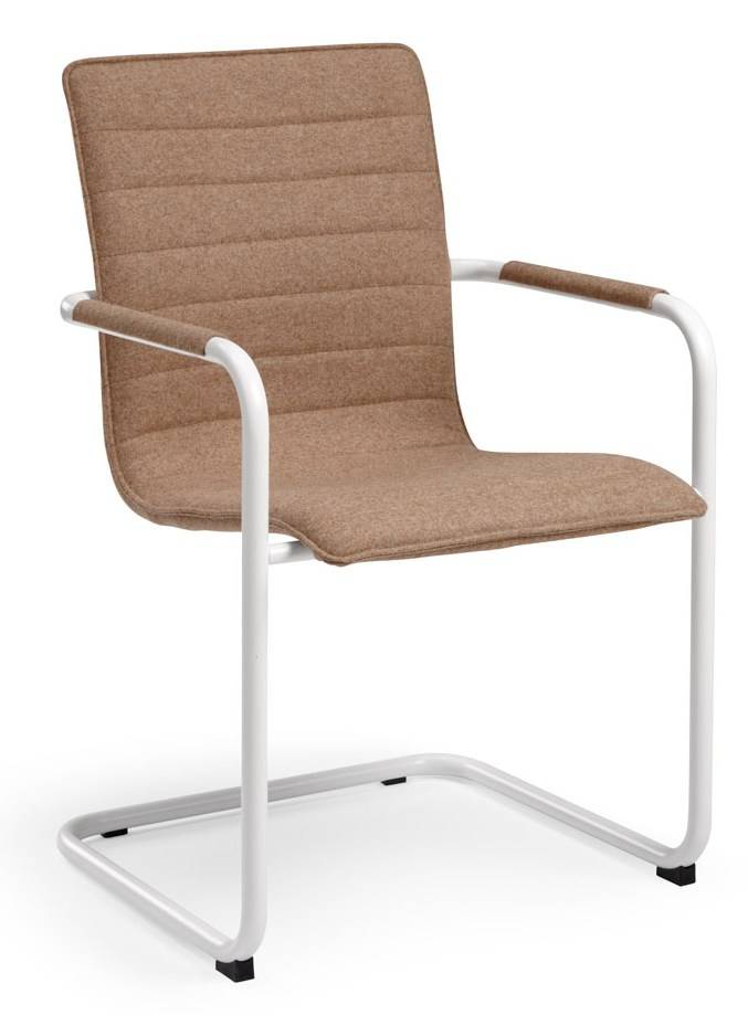 Vergaderstoel Design wit of zwart Frame