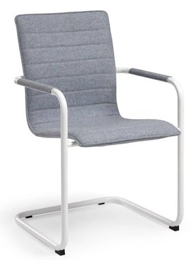Vergaderstoel Design wit Frame