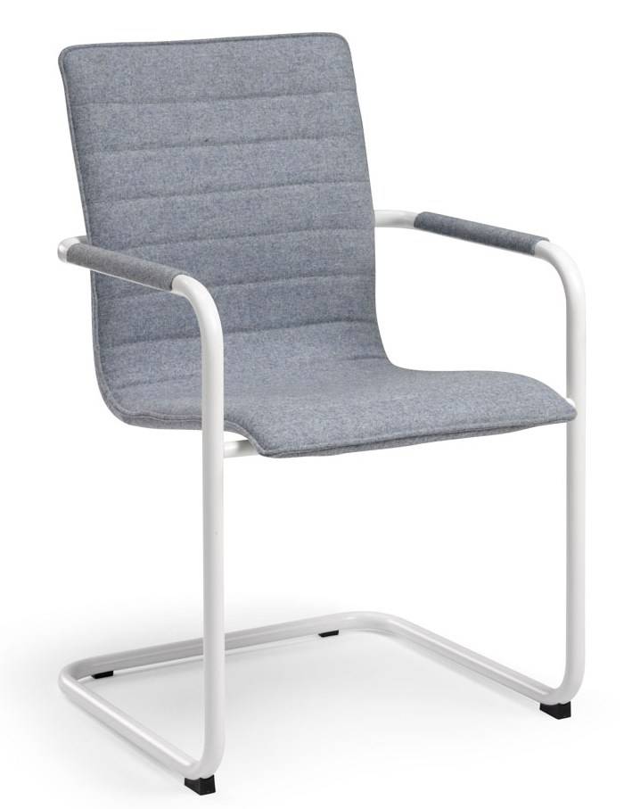 Vergaderstoel Design wit of zwart Frame