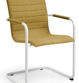 Vergaderstoel Design wit of zwart Frame