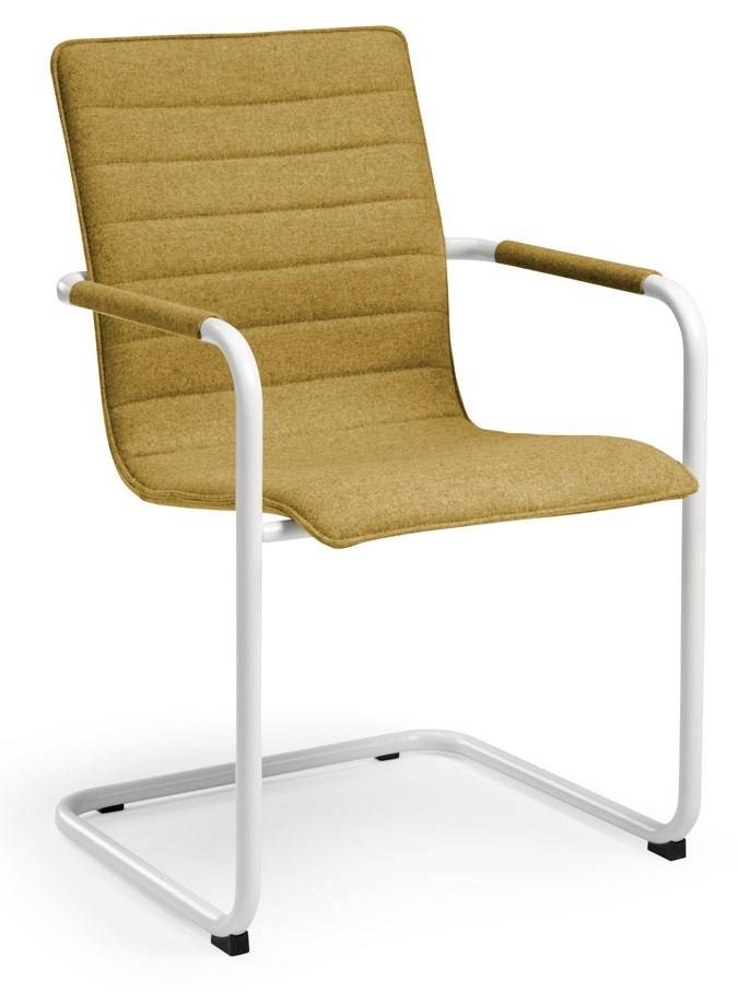 Vergaderstoel Design wit of zwart Frame