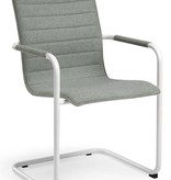 Vergaderstoel Design wit of zwart Frame