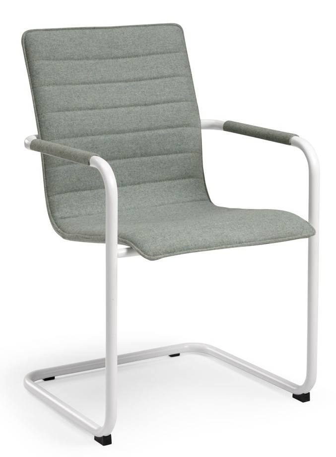 Vergaderstoel Design wit of zwart Frame