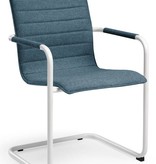 Vergaderstoel Design wit of zwart Frame