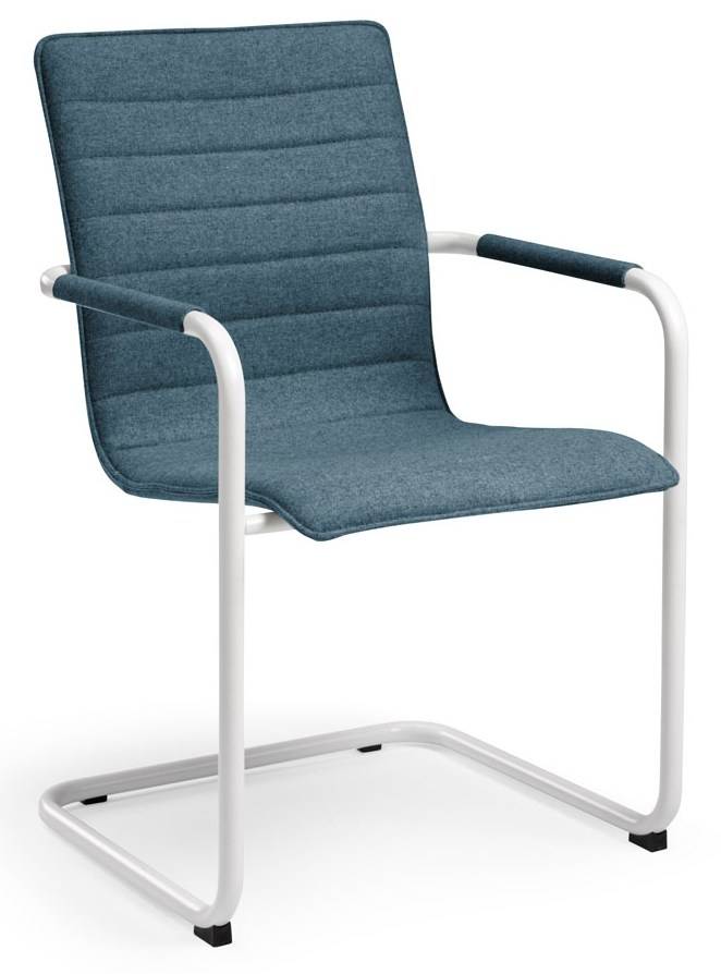 Vergaderstoel Design wit of zwart Frame