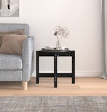 VidaXL Salontafel Ø 52,5x45 cm massief grenenhout zwart
