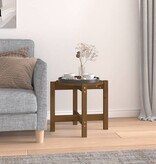 VidaXL Salontafel Ø 52,5x45 cm massief grenenhout honingbruin